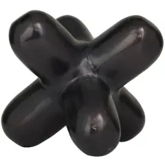 8" Aluminum Jack Abstract Sculpture Black