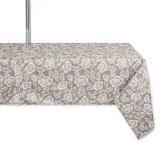 DII&reg; StoneFloral Print Outdoor Tablecloth with Zipper, 60x84