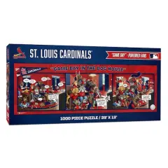 MLB Game Day in the Dog House 1,000 Piece Puzzle StLouis Cardinals