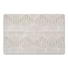 Lace Pattern Floor Mat Cream