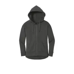 District&reg; Perfect Weight&reg; Women's Fleece Drop Shoulder Full-Zip Hoodie Charcoal