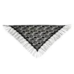 71" Black Skull & Rose Lace Shawl by Ashland&reg;