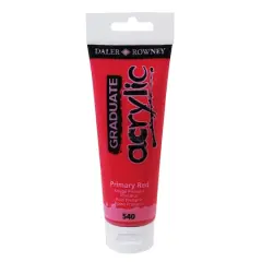Daler-Rowney&reg; Graduate Acrylic Paint, 120mL 540 Primary Red