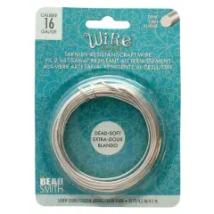 The Beadsmith&reg; Wire Elements&trade; 16 Gauge Silver Tarnish Resistant Soft Temper Wire, 15ft.