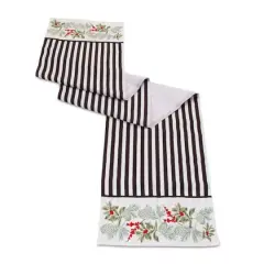 72" Striped Holiday Table Runner