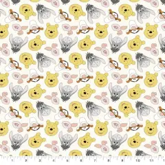 Disney Pooh & Friends Tossed Cotton Fabric