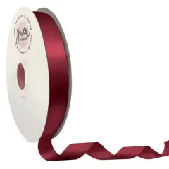 Gwen Studios Double Faced Satin Ribbon Burgundy