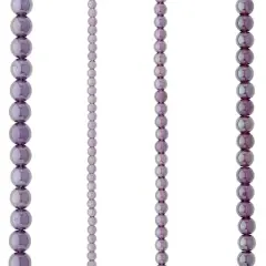 Purple Glass Round Beads by Bead Landing&trade;