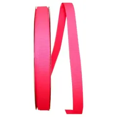 JAM Paper 5/8" Grosgrain Texture Ribbon Neon Pink