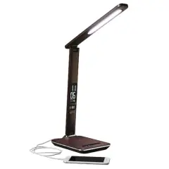 OttLite Wellness Series 14.75" Brown Renew LED Desk Lamp