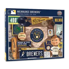 MLB Baseball Retro Series 500 Piece Puzzle Milwaukee Brewers