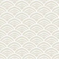 RoomMates Coastal Scallop Peel & Stick Wallpaper Beige