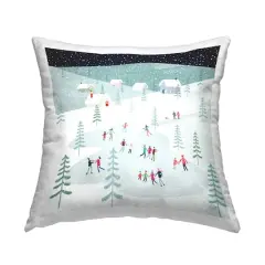 Stupell Industries Winter Ice Skating Pillow