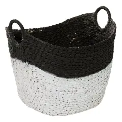 CosmoLiving by Cosmopolitan Black Sea Grass Contemporary Storage Basket