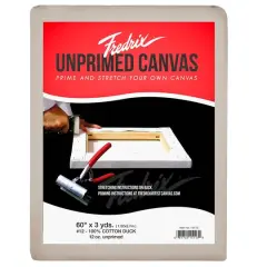 FREDRIX PRO Series #12 12oz. Unprimed Folded Cotton Canvas Blanket