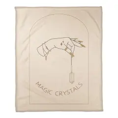 Magic Crystals Hand 2 50" x 60" Coral Fleece Blanket