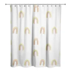 Random Rainbow Pattern 71" x 74" Shower Curtain