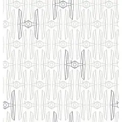 RoomMates Star Wars Tie Fighter Peel & Stick Wallpaper White