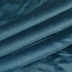 Feldman Emerald Sparkle Stretch Velvet Fabric