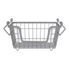 DII&reg; Small Square Metal Basket Cool Gray