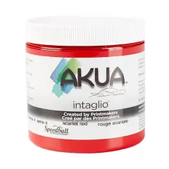 Akua&reg; Intaglio&reg; Ink, 8oz. Scarlet Red