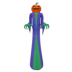 12ft. Inflatable Halloween Pumpkin Ghost Decoration with LED Lights