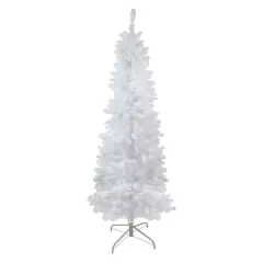 6ft. Unlit White Pencil Spruce Artificial Christmas Tree