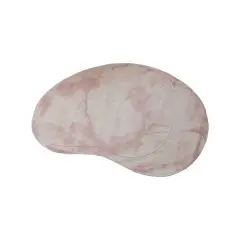 Hello Honey&reg; 5ft. x 8ft. Pink & Cream Wool & Reclaimed Cotton Organic Shaped Rug