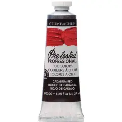 Grumbacher&reg; Pre-Tested Professional&reg; Oil Color Paint, 37mL Cadmium Red
