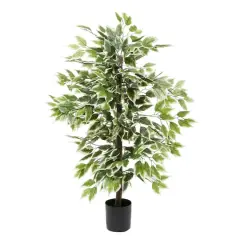 Ficus Tree Artificial Decorative Foliage, 45", Green
