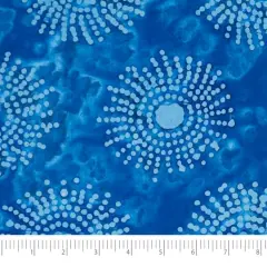 SINGER Batik Steel Blue Sunshine Cotton Fabric