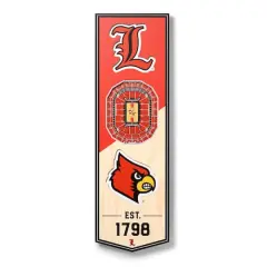 NCAA 6" x 19" StadiumView 3D Banner Louisville Cardinals