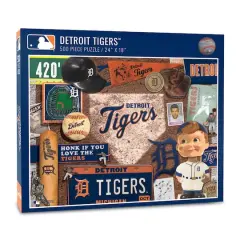 MLB Baseball Retro Series 500 Piece Puzzle Detroit Tigers