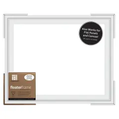 Ampersand&trade; White 7/8" Depth Bold Edge Floaterframe