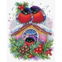 Mp Studia Winter House Cross Stitch Kit