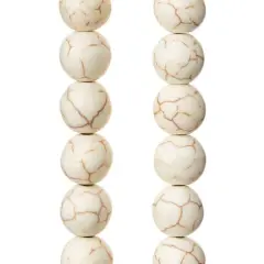 White Round Howlite Beads, 10mm by Bead Landing&trade;