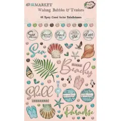 49 and Market Vintage Artistry Beached Wishing Bubbles & Trinkets Stickers