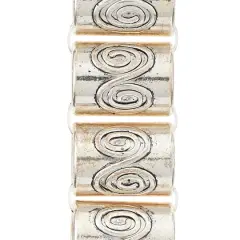 Antique Silver Metal Tube Beads, 14mm by Bead Landing&trade;