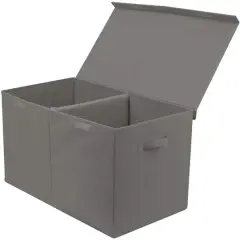 Sorbus Toy Chest with Flip-Top Lid Gray