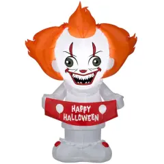 5ft. Airblown&reg; Inflatable Halloween Warner Brothers&reg; Pennywise