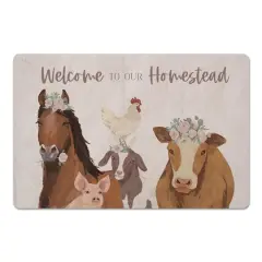 Welcome to Our Homestead 27" x 18" Floor Mat