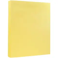JAM Paper 8.5'' x 11'' 67lb. Vellum Bristol Cardstock, 50 Sheets Canary Yellow