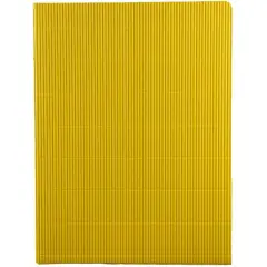 JAM Paper Corrugated Textured 2-Pocket Folders, 6ct. Yellow