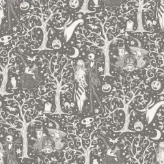 RoomMates Disney&reg; Tim Burton's The Nightmare Before Christmas Forest Peel & Stick Wallpaper Grey
