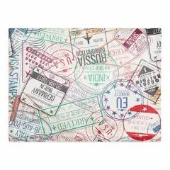 World Stamps 18" x 14" Cotton Twill Placemat