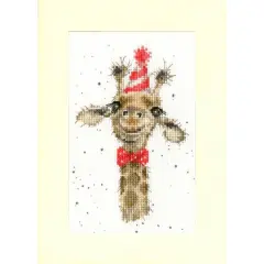 Bothy Threads I'm Just Here For The Cake Greeting Card Counted Cross Stitch Kit