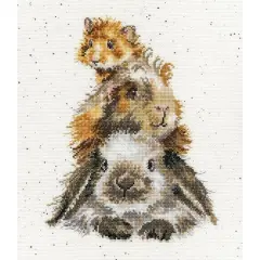Bothy Threads Piggy In The Middle Counted Cross Stitch Kit 