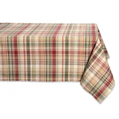 DII&reg; 84" Give Thanks Plaid Tablecloth