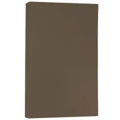JAM Paper Matte 8.5" x 14" 28lb. Paper, 50 Sheets Bakri Chocolate Brown