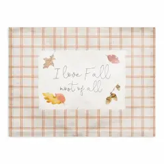 I Love Fall Polyester Twill Placemat